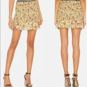 NWOT For Love & Lemons Women's Odette Mini Skirt